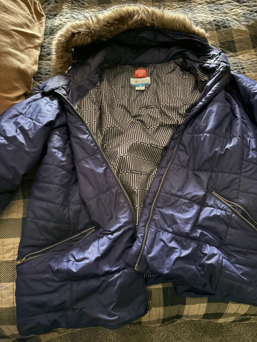 Columbia Sparks Lake Navy Thermal Coil Jacket Womens 2X